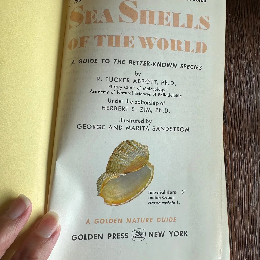 Sea Shells of the World Golden Nature Guide R Tucker Abbott Vintage Book 1962